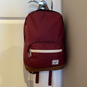 Herschel Supply Pop Quiz Backpack - Maroon/Leather